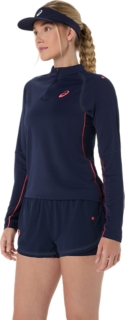 MATCH 1/2 ZIP LONG SLEEVE TOP, Midnight 3