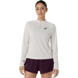 MATCH 1/2 ZIP LS TOP, Soft Oat 1