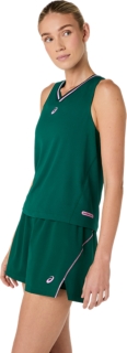 PADEL COURT SLEEVELESS TOP, Jewel Green 3