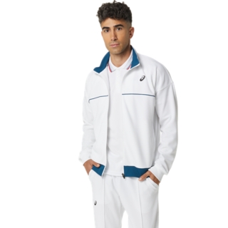 MEN'S TRACK JACKET, Brilliant White/Deep Mars, Jackets & Outerwear