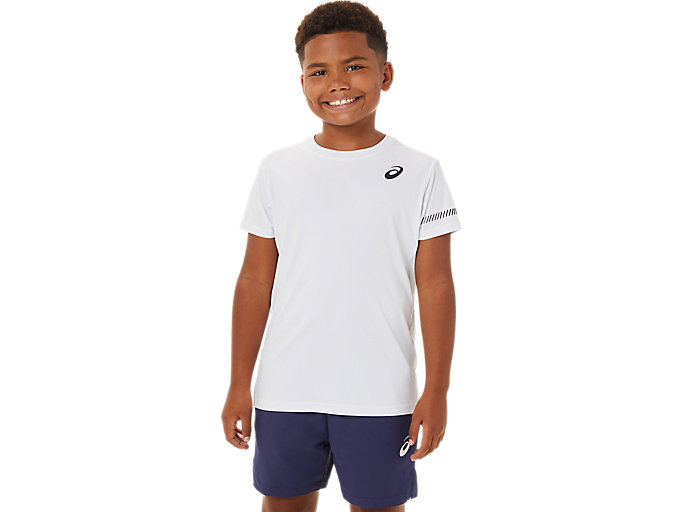Image 1 of 5 of BOYS TENNIS SS TOP color Brilliant White