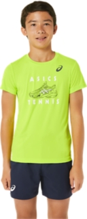 Asics Graphic Muñequera Corta de Tenis - Cedar Green