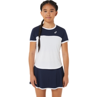 UNISEX TENNIS SS TOP | Brilliant White/Midnight | Tops | ASICS UK