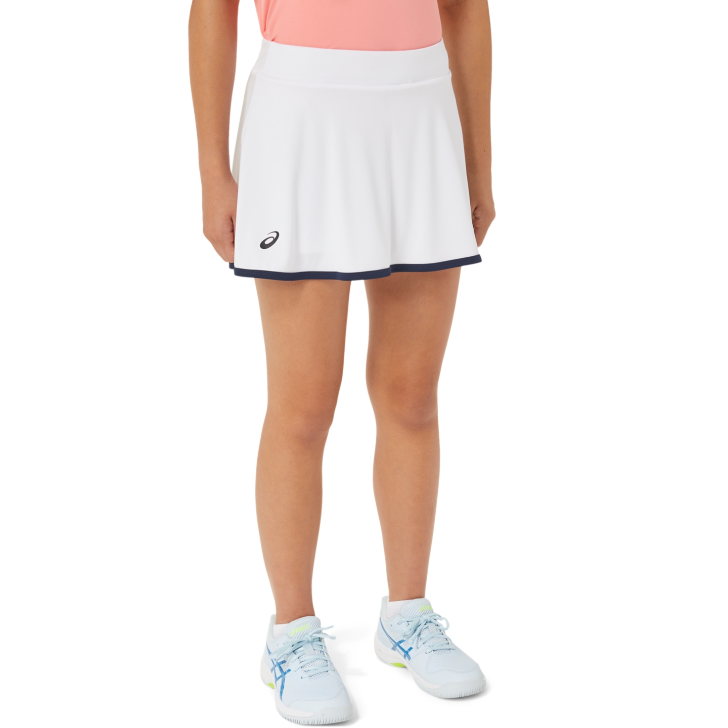 Детская юбка-шорты ASICS Tennis Skort, цвет: Яркий белый — фото 1