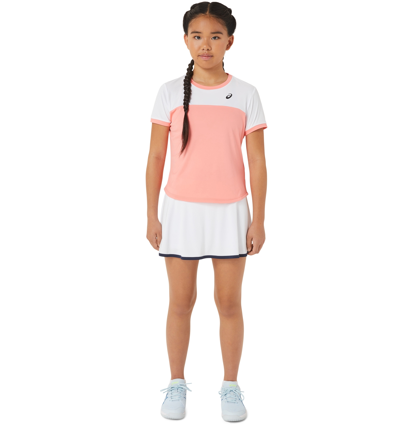 Детская юбка-шорты ASICS Tennis Skort, цвет: Яркий белый — фото 6
