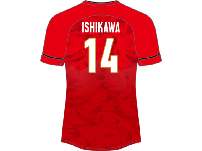 【セール】 VB男子日本代表レプリカシャツ 25 | T メンズ | RED(石川選手) V ウェア