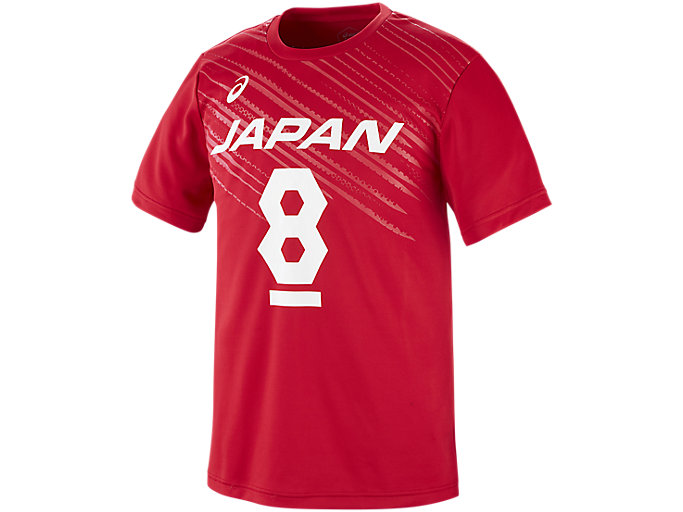 VB男子日本代表 応援Tシャツ（番号） | Vレッドｘヤナギダ | メンズ 
