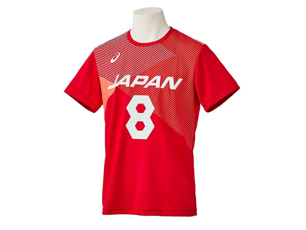 VB男子日本代表 応援Tシャツ | VレッドxA2 | メンズ Tシャツ 