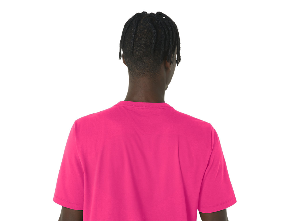 Unisex ASICS Pink | Short ASICS VOLLEYBALL TEE Hot | GRAPHIC Shirts | UNISEX Sleeve