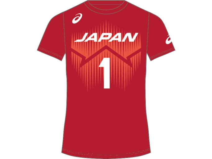 VB男子日本代表応援Tシャツ（選手背番号） - ASICS