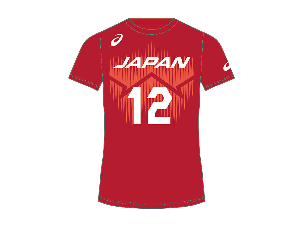 VB男子日本代表応援Tシャツ(選手背番号)