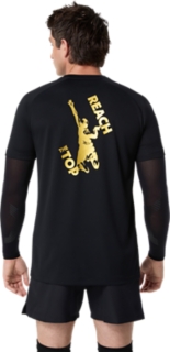 プラクティス半袖シャツ(背面プリント), パフォーマンスブラック 2