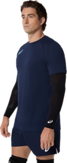 プラクティス半袖シャツ(背面プリント), ミッドナイト 3