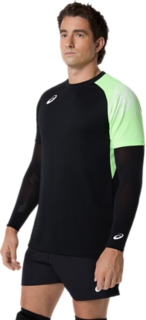 プラクティス半袖シャツ(肩口プリント), パフォーマンスブラック 3