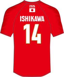 2026 バレーボール男子日本代表レプリカTシャツ, V Red 2