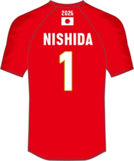 2026 バレーボール男子日本代表レプリカTシャツ, V Red 2
