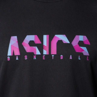 グラフィックショートスリーブトップス パフォーマンスブラック メトロポリス メンズ Tシャツ ポロシャツ Asics