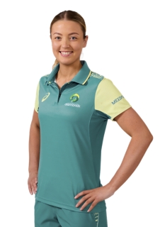 AUSTRALIAN DIAMONDS TRAVEL POLO SHORT SLEEVE, Atlantis Blue 3