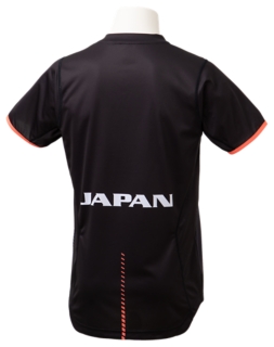 ハンドボール日本代表レプリカtシャツ パフォーマンスブラック メンズ Tシャツ ポロシャツ Asics