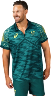 TEAM AUSTRALIA OLYMPIC REPLICA POLO,  Au Green