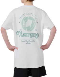 AUSTRALIAN DIAMONDS CASUAL TEE SHORT SLEEVE YOUTH, White 2