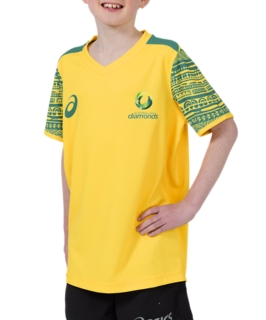 AUSTRALIAN DIAMONDS WARM UP TEE YOUTH, Yellow 3