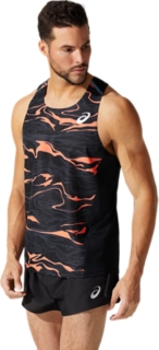 Men's LIGHT MESH SINGLET | Performance Black | Sleeveless Shirts | ASICS