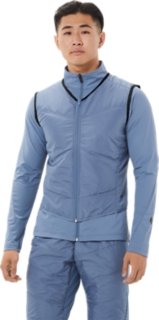 Track Eliteジャケット ストームブルー メンズ アウター ベスト Asics