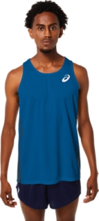 プラクティスランニングシャツ レイクドライブ ピーコート メンズ Tシャツ ポロシャツ Asics公式通販