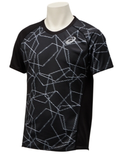 グラフィックドライ半袖シャツ パフォーマンスブラック メンズ Tシャツ ポロシャツ Asics公式通販
