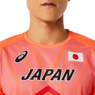 陸上日本代表オーセンティック半袖シャツ | サンライズレッド | メンズ