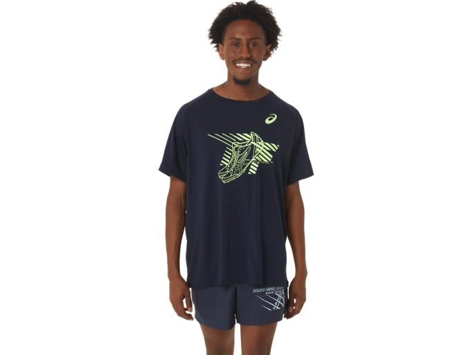 MEN'S SHOES GRAPHIC SHORT SLEEVE TOP Men Midnight ASICS