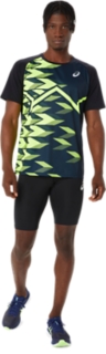 MEN PRO-FIT LIGHT GRAPHIC SS TOP | Men | FRENCH BLUE/SAFETY