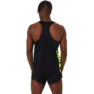 MEN LIGHT GRAPHIC SINGLET | Men | French Blue/Safety Yellow | Tanktops voor  heren | ASICS BE