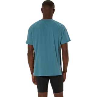 LIGHT KNIT SHORT SLEEVE TOP | アトランティスブルー | メンズ