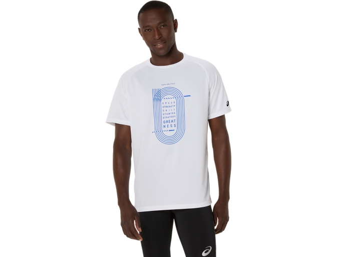 TRACK GRAPHIC SHORT SLEEVE TOP | ブリリアントホワイト