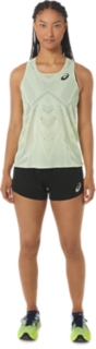 WOMEN'S ACTIBREEZE JACQUARD SINGLET, Whisper Green