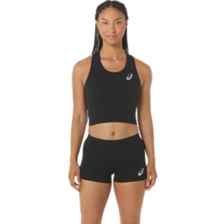 Asics running crop on sale top