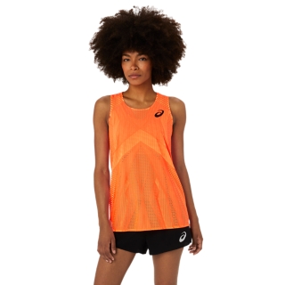 Newline WOMEN'S ATHLETIC RUNNING SINGLET - ORANGE