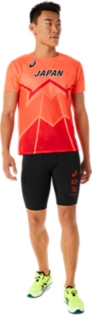 陸上日本代表レプリカ半袖シャツ | サンライズレッド | メンズ Tシャツ