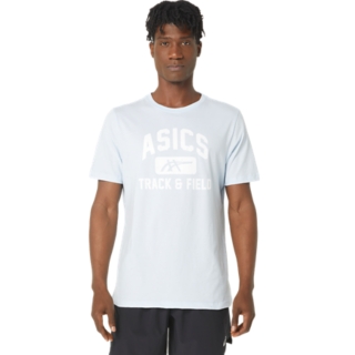 UNISEX ASICS UNISEX TRACK AND FIELD GRAPHIC TEE Soft Sky