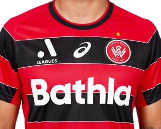 WESTERN SYDNEY WANDERERS HOME JERSEY, Samurai Red 3