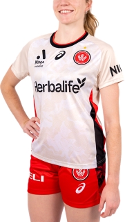 WESTERN SYDNEY WANDERERS AWAY JERSEY WOMENS, Oatmeal 3