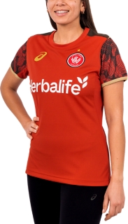 WESTERN SYDNEY WANDERERS TRAINING SHORT SLEEVED TEE WOMENS, Spice Latte 3
