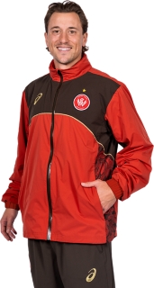 WESTERN SYDNEY WANDERERS TRACK JACKET, Spice Latte 3