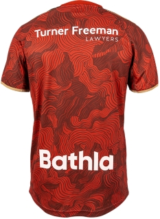 WESTERN SYDNEY WANDERERS MD WARM UP TEE YOUTH, Spice Latte 2