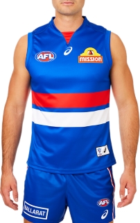 Men's WESTERN BULLDOGS INDIGENOUS REPLICA GUERNSEY, Electric Blue, Mens  AFL Clothing