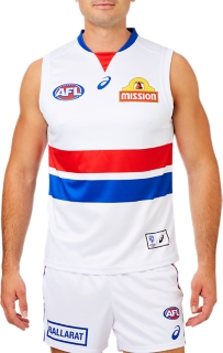 Men's 2020 WESTERN BULLDOGS REPLICA CLASH GUERNSEY Brilliant White