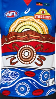 WESTERN BULLDOGS INDIGENOUS REPLICA GUERNSEY, Image 6 of 10