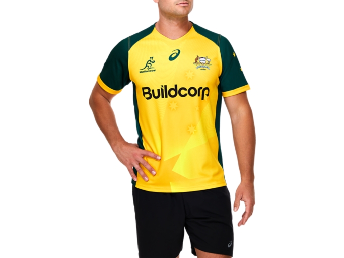 Men's WALLAROOS REPLICA JERSEY Wallabies Gold Mens Rugby Union